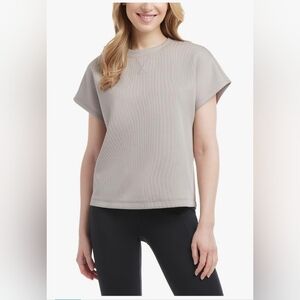 Danskin Women's Short Sleeve T-Shirt Scuba Rib TEE